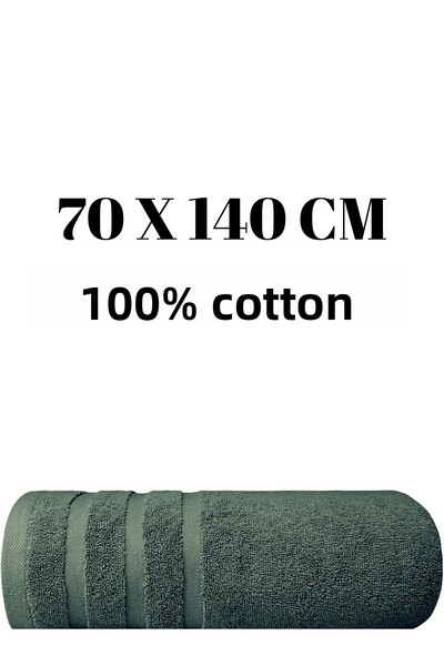 KAYABEY HOME Bathroom Shower Towel 100% Cotton Stripe Patterned 70 X 140 cm 305 Gr One Piece