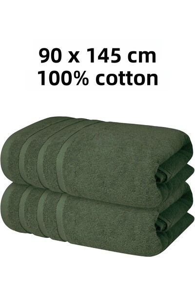 KAYABEY HOME Bathroom Shower Towel 100% Cotton Stripe Patterned 70 X 140 cm 305 Gr One Piece