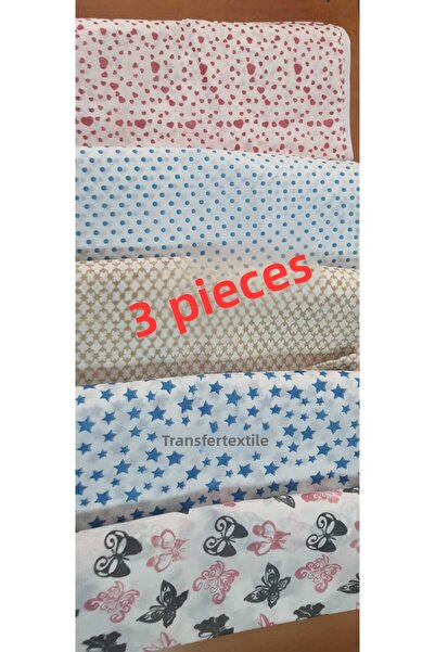 aktartekstil Patterned Bedspread Bag 100X50X40 cm Mixed Colors 3 Pcs