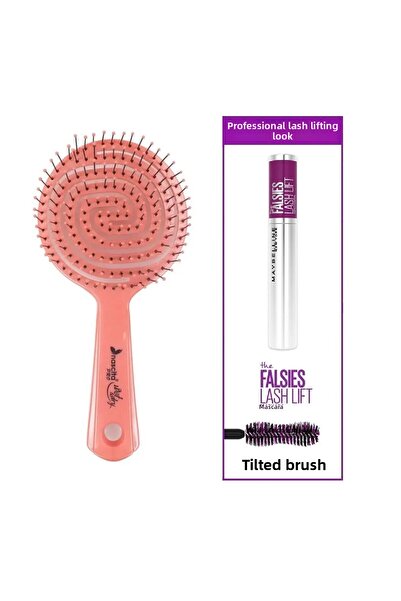 nascita Επαγγελματική τρισδιάστατη οβάλ βούρτσα μαλλιών + Μαύρη μάσκαρα Falsies Lash Lift