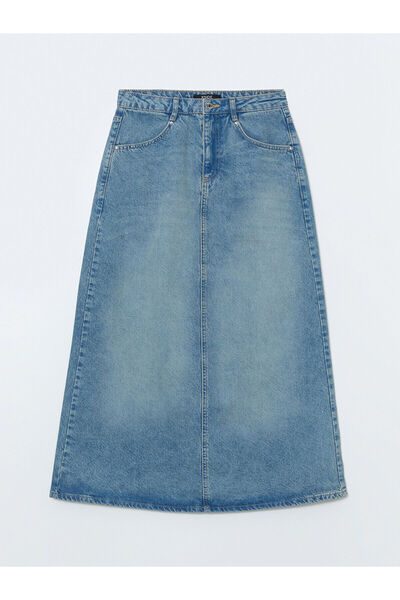 LC Waikiki New Season Standard Fit Jean Skirt - S5Ls25Z8