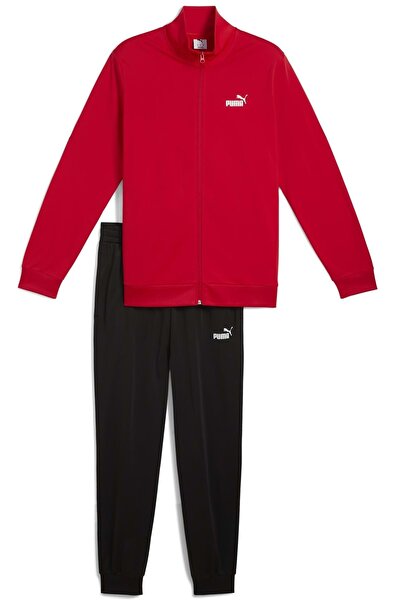Puma Ess Poly Suit 684847 Men's Casual Tracksuit Set Red