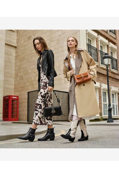 Greyder Kadın Siyah Mıknatıslı Omuz Çantası 4K2CN69634