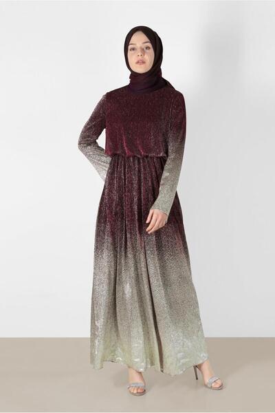 Alvina 40831 نموذج فستان لامع مطبوع