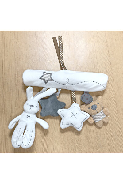 Choice Random Animal Rabbit Hanging Plush Twisted Pram Toy Rattle Spiral Baby Spiral Bed Toys Kawaii Soft S