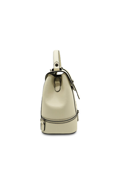 BESSO Dinamica Urbana Ivoire genuine leather backpack