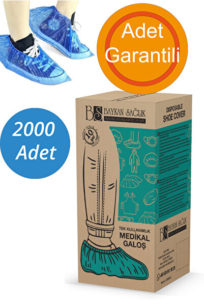 hizliveucuz 2000'li Profesyonel Galoş - Tek Kullanımlık, Hijyenik ve Sıkı Lastikli Ayakkabı Galoşu