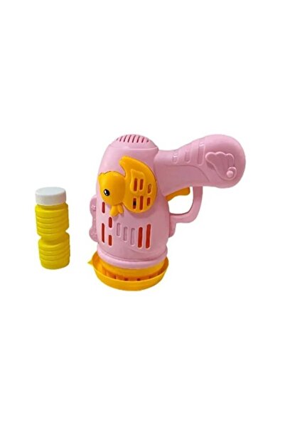 Genel Markalar Duck Baloncuk Tabancası Köpük 23 Halkalı Pilli Baloncuk Köpük Tabancası - Duck Bubbles Gun Pembe
