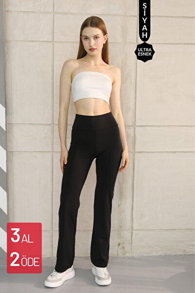 Balenbi Haute Women's High Waist Pipe Leg Shaping / Sculpting Modal Leggings 1063