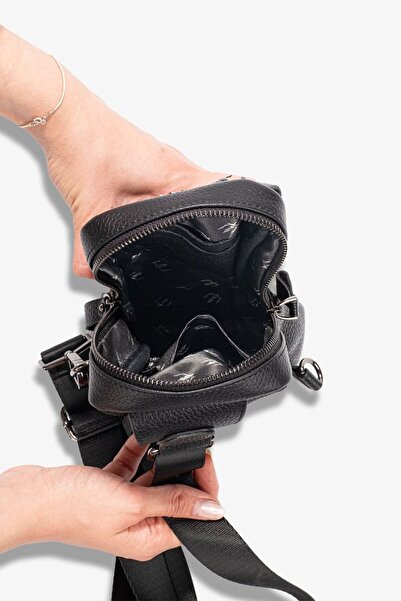 Getto Deri Genuine Leather Crossbody Bag