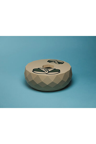 DEOZ3D Geometric Patterned Snack Plate with Waste Container