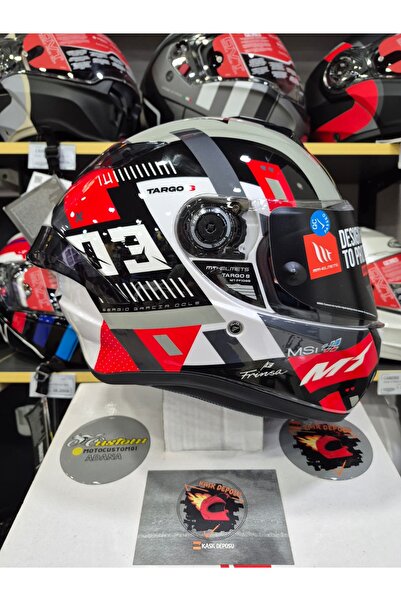 MT Targo S Sergio Garcia B5 Parlak Motosiklet Kaskı Full Face
