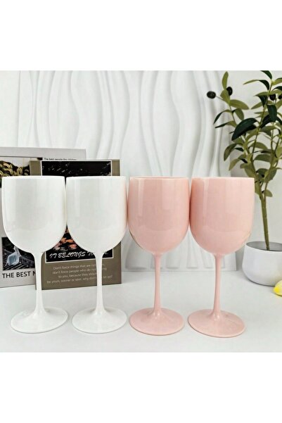 OEM Set 3 Wine Glasses Tritan, 470 ml, White, Polycarbonate, Reusable