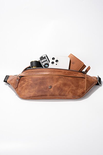 Getto Deri Genuine Leather Tudor Waist Bag