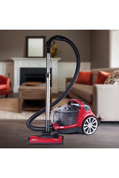 Stilevs Spektron Torbasız Elektrikli Süpürge Kırmızı&Siyah
