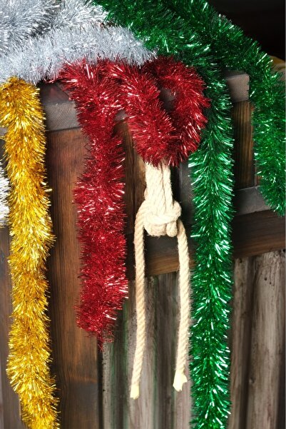 BeySüS Yılbaşı Çam Ağacı Süsü Sim 2 m Karışık 5 Li