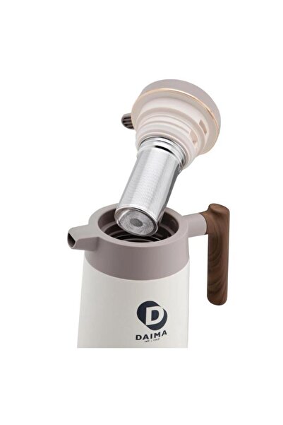 daıma hot/cold Daima Enjoy 1680 ML 12 Saat Sıcak 24 Saat Soğuk Beyaz Termos