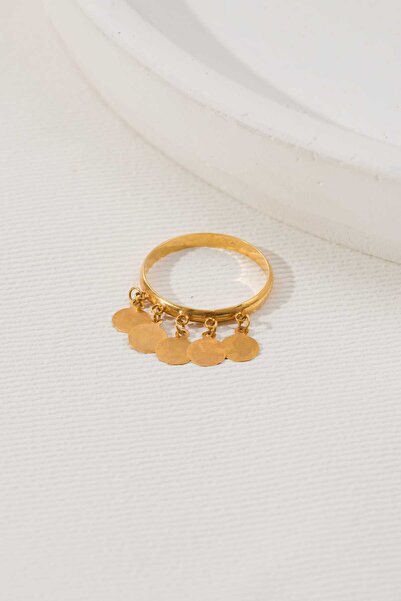 ZEYNEPLİ GOLD 14 Ayar Altın Pullu Yüzük