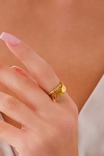 ZEYNEPLİ GOLD 14 Ayar Altın Pullu Yüzük