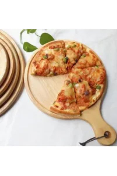 Muchmy Wooden Pizza Plate Bamboo Cutting Board - 38 cm