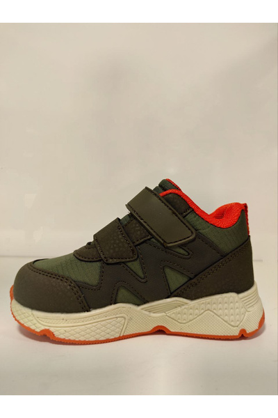 pepino Bk23-1576 Girl's Baby Boots Khaki Orange