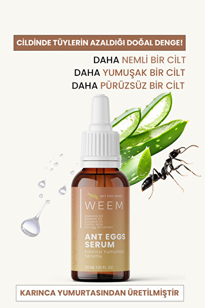 weem Hair Reducing Serum Containing Ant Egg Oil 30 ml (Unisex Use)