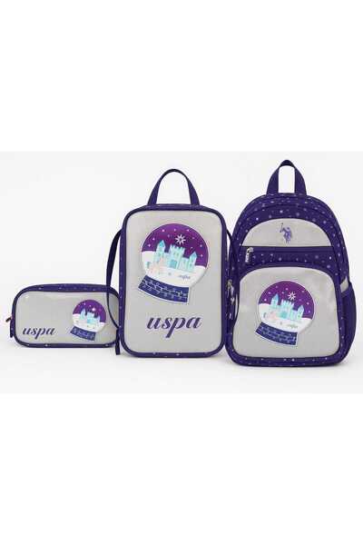 U.S. Polo Assn. U.S. Polo Assn. Plbsc25004-Set School Set Comprising Lunch Bag, Pen Holder and Backpack