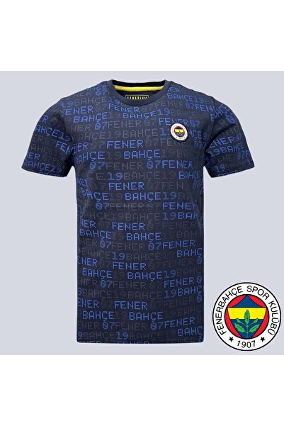 Fenerbahçe S.K. 25/26 Season Tribün T-Shirt Fb 1907 Pattern Tribün Jersey Dar...
