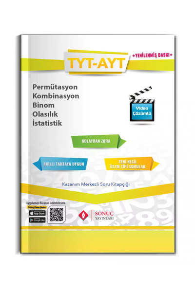 Sonuç Yayınları Tyt-ayt Permütasyon Kombin. Binom Olasılık İst. 2022