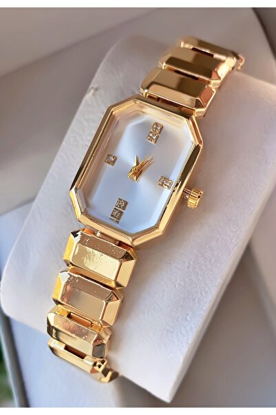 Merand Brand Gold Color Stoned Special Series Women's Wristwatch - with Bracelet Gift