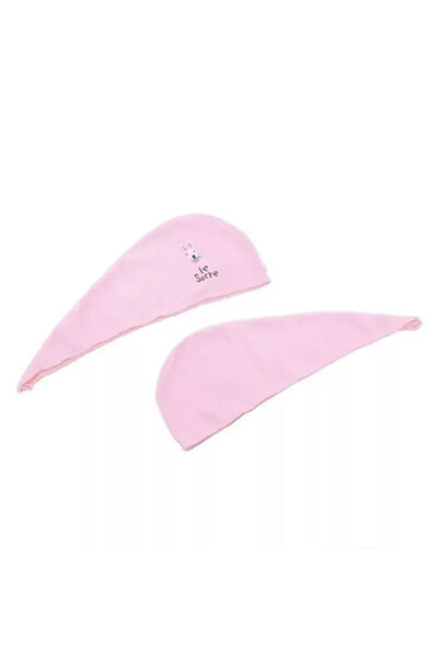Generic Microfiber Girls Shower Cap Towel Soft Stylish Quick Drying Pink Hair Dryer Cap