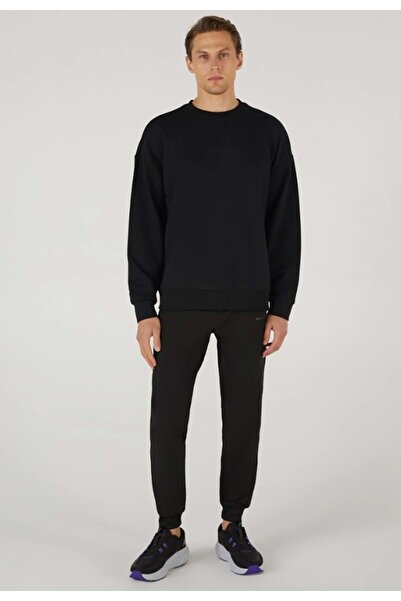 SKECHERS M Essential Crew Neck S242113 Φούτερ Ανδρικό Φούτερ ΜΑΥΡΟ