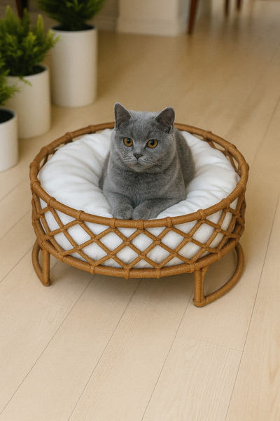 TASARYUM Kedi Köpek Yatağı El Işçiliği