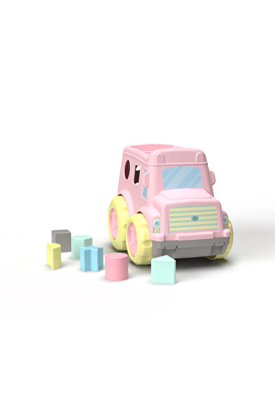 Uniqlion Bultak Otobüs Şekil Eşleştirme Oyuncağı 1 Yaş+ Montessori Eğitim Set...