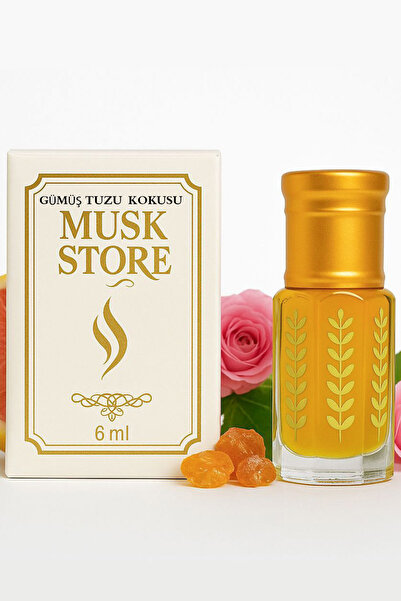 MUSK STORE Gümüş tuzu Kokusu Kadın Parfümü esans alkol içermeyen 6ml Tatlı, ş...