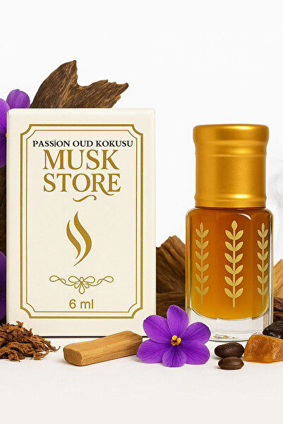MUSK STORE Passion Oud Kokusu Unisex Parfüm Esans 6ml Yoğun,odunsu Ve Baharat...