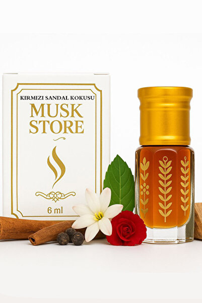 MUSK STORE KIRMIZI SANDAL KOKUSU Parfümü esans alkol içermeyen 6ml