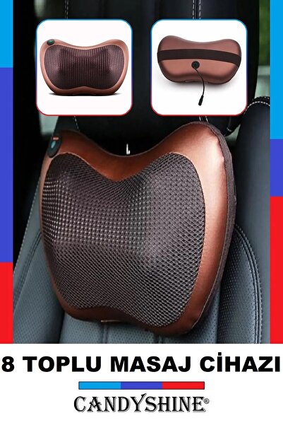 CandyShine 8 Toplu Ovmalı Masaj Yastığı Ayak Bel Boyun Sırt Vücut Omuz Aleti