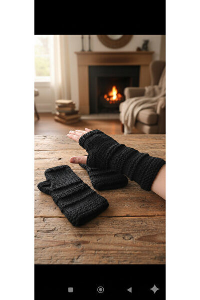 MK hobievimm El Örgüsü Parmaksız Eldiven