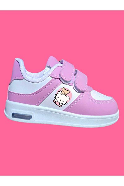 LİASSHOES Işıklı Pembe Hello  cats sweetty  Kız Çocuk Spor Ayakkabı  (31/35 ı...