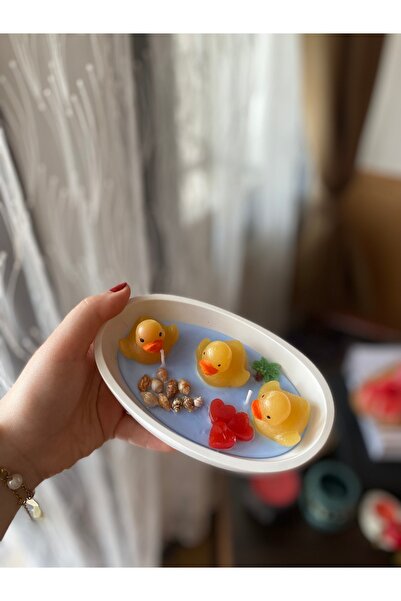 Pearl design Ördek Ailesi Dekoratif Tasarım Mum