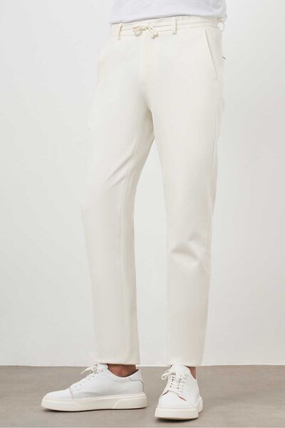 Morven Erkek Ekru Jogger Dynamic Fit Spor Pantolon
