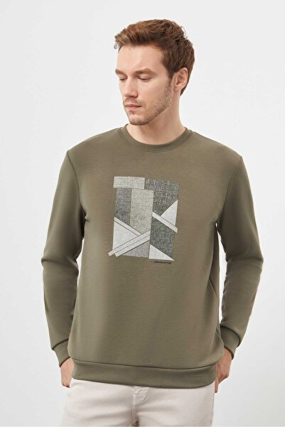 Morven Ανδρικό φούτερ Green Trend Crew Neck