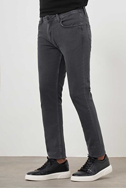 Morven Ανδρικό τζιν τζιν παντελόνι σε γκρι 5 τσέπες