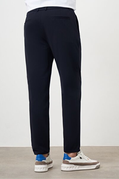 Morven Men's Navy Blue Slim Fit Jogger Pants