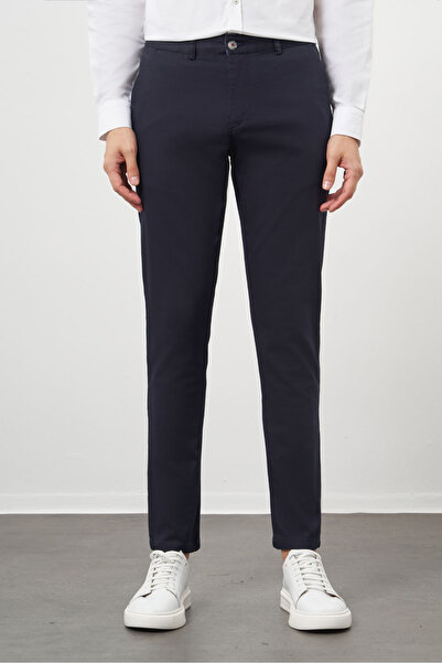 Morven Чоловічі темно-сині брюки чінос slim fit