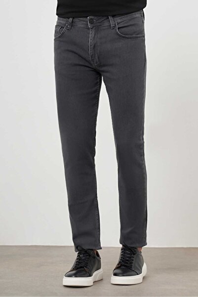 Morven Ανδρικό τζιν τζιν παντελόνι σε γκρι 5 τσέπες