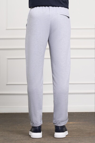 Morven Erkek Gri Slim Fit  Lastikli Jogger Pantolon