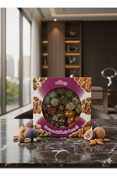 İNCİR CENNETİ (MİKALI KUTU 275 GR) KURUYEMİŞLİ İNCİR EZMESİ BADEMLİ KAYISILI VE İNCİR DOLMALI