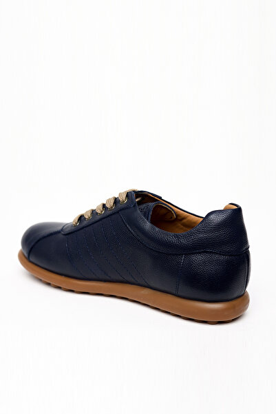 Morven Men's Navy Blue Leather Smart Casual Shoes